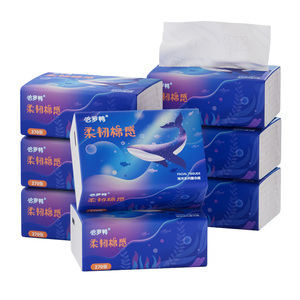 【哈罗鸭】抽纸90抽*8包实惠装整箱批发