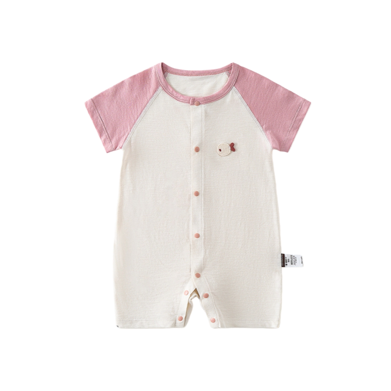 【撤柜专区】品牌专柜  婴儿衣服夏季短袖宝宝哈衣爬爬服薄款睡衣