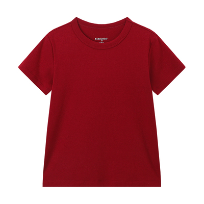 布丁哈鲁春装女童童装百搭上衣2026春季新款儿童时尚简约短袖T恤