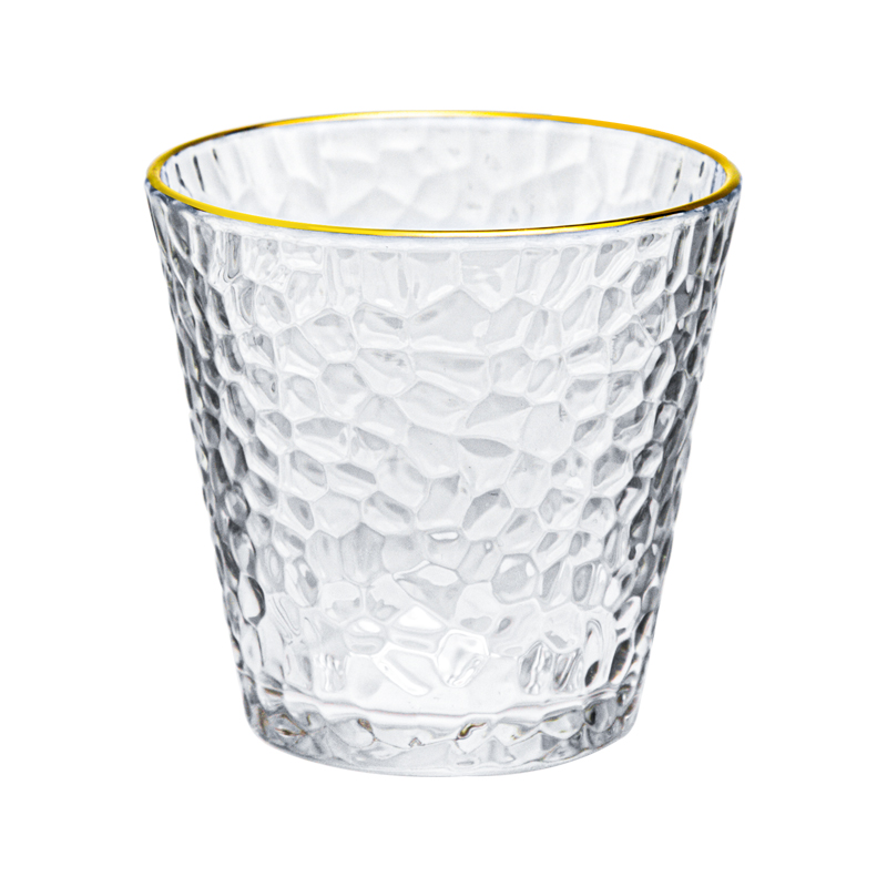 金边玻璃杯家用客厅耐热喝水杯子ins风女牛奶果汁茶杯套装啤酒杯