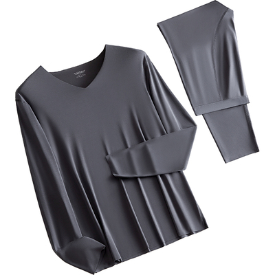 莫代尔140S高支无痕秋衣秋裤男