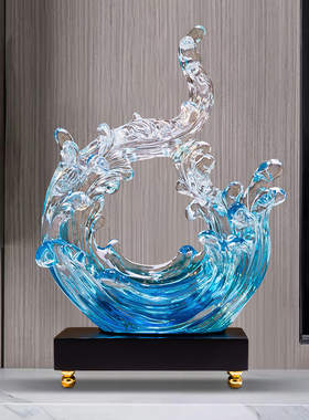 风生水起酒柜装饰品摆件家居饰品现代客厅电视柜办公室招财工艺礼