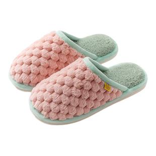 秋冬季棉拖鞋女家用家居情侣暖绒保暖防滑室内外穿男居家慈溪拖鞋