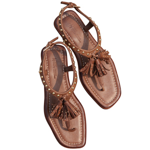 Le'Murmure民俗风流苏罗马凉鞋