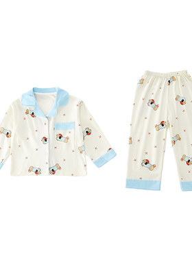 2026春女童开衫棉家居服套装