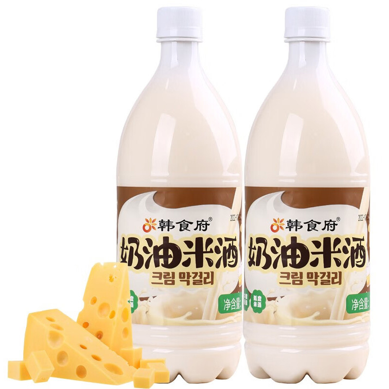 韩食府延边奶油米酒延吉特产小木屋布车米酒韩国玛格丽低度果酒