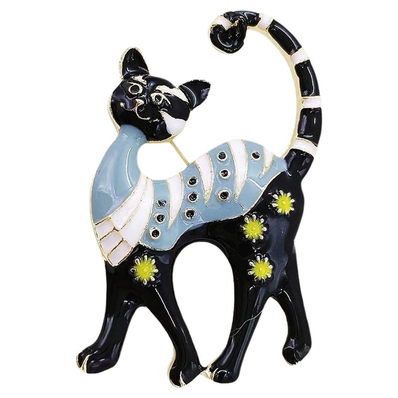 卡通可爱猫咪珐琅胸针衣服装饰