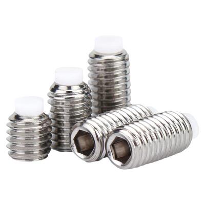 304不锈钢POM塑料柱塞紧定尼龙头胶头机米波珠缓冲螺丝钉M4M5M6M8