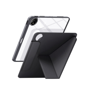 适用oppopad5保护壳磁吸可拆分带笔槽oppo平板pad5保护套12.1寸电脑亚克力y三折旋转分离防弯摔超薄透明全包