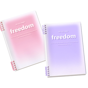 高颜值活页本b5可拆卸笔记本本子简约大学生初高中生ins风软壳加厚a4小学生记事纸线圈本考研活页扣环记录本