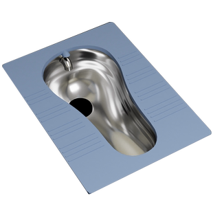 留置室软包硅胶蹲便器监狱羁押室谈话室防撞感应大便池后排水蹲坑