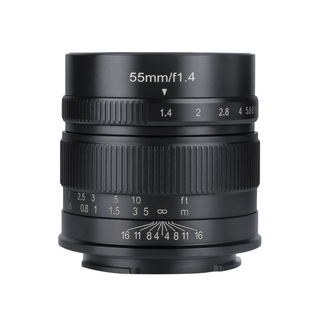 七工匠55mmF1.4一代大光圈人像镜头适用索尼E卡口富士xs10佳能M43