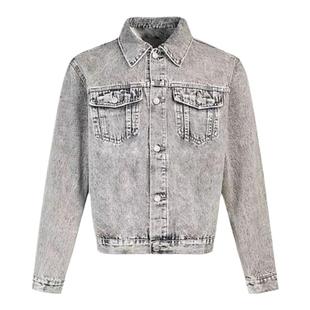 STN美式复古牛仔外套女oversize宽松叛逆夹克衫慵懒休闲情侣上衣