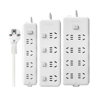 飞利浦欧标插排插座接线板韩国转换插头德标插线板排插泰国巴厘岛