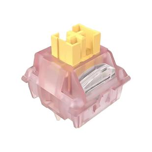 高特水蜜桃轴V3静音带导光柱静音线性轴体打字机械键盘轴体开关