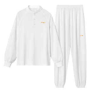 李宁太极服日常可穿男女同款秋冬透气太极拳武术练功服高端薄款