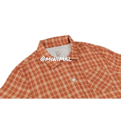 早秋全棉双层纱布格子情侣睡衣