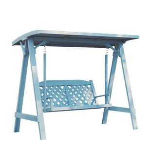 楼顶花园秋千室外天台荡秋千院子里的大人双人吊椅庭院成人摇椅子