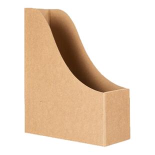 牛皮纸质书立可折叠书架A4文件书本收纳盒办公桌文件架纸盒收纳架