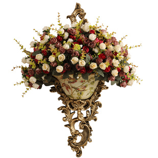 欧式壁挂花壁饰墙饰创意复古家居墙面挂饰客厅背景墙上装饰品挂件