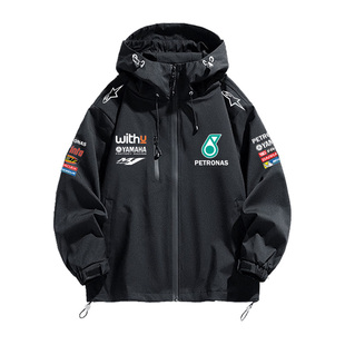 定制PETRONAS马石油MoToGP厂队服摩托车骑行爱好者男三合一冲锋衣