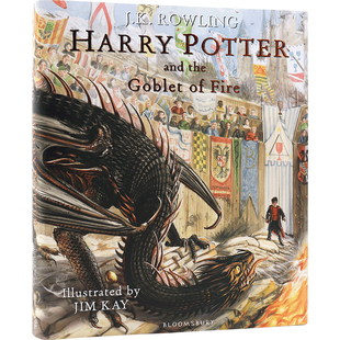 现货哈利波特与火焰杯 精装全彩插图版 英文原版 Harry Potter and the Goblet of Fire: Illustrated Edition JK罗琳
