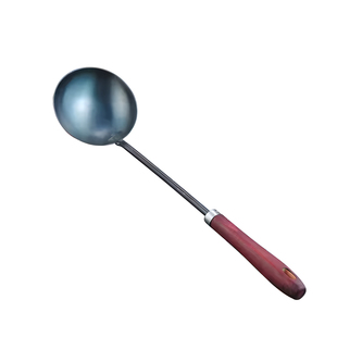 蛋饺勺不粘锅专用手工锻打纯铁勺黄金蛋饺专用勺不粘老式子长柄勺