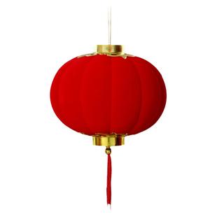 小红灯笼盆栽挂饰2026新年马年氛围装饰红色树上挂件院子户外布置