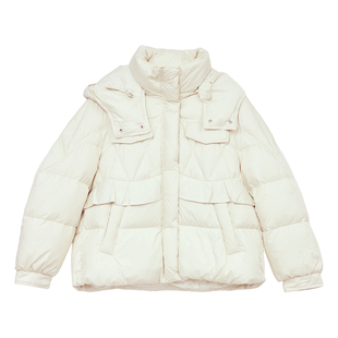 it'real瑞尔冬季新款简约气质短款休闲羽绒服女