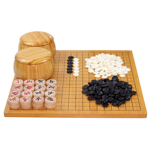 围棋套装比赛棋子儿童初学校五子棋磨砂护眼密胺十九路棋盘成人