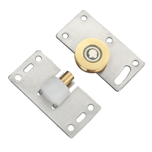 不锈钢衣柜趟门轮铜合金柜子移门导轨滑道滑轮轨道轴承轴承全套