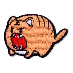可爱老虎卡通布贴衣服鞋子自粘刺绣贴补丁贴羽绒服修补破洞装饰贴