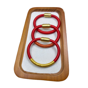 朱砂管手链可加装朱砂粉本命年朱砂空心软管手镯红色朱砂手环手绳