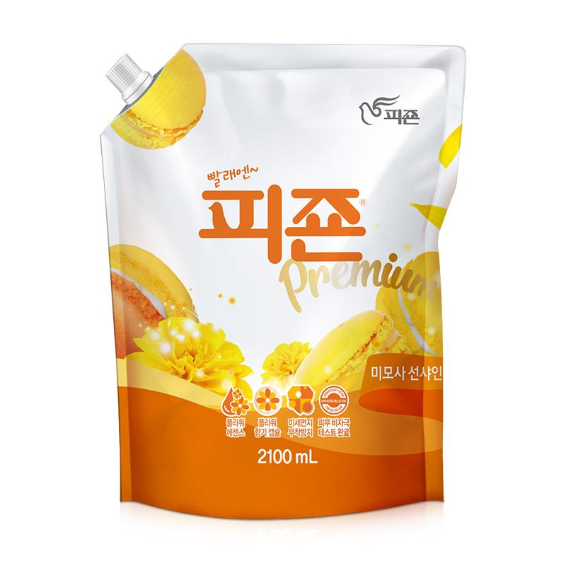韩国原装进口碧珍护理衣物柔顺剂防静电洗衣液柔软魅惑花持久留香