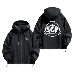 SCP超自然生物收容所周边基金会保暖外套男女冲锋衣夹克羽绒服冬