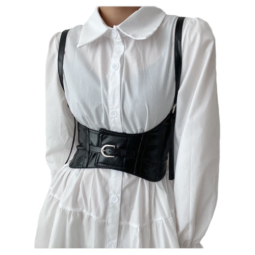 韩版背带式腰带女夏季ins风百搭收腰配连衣裙衬衫外套弹力腰封潮