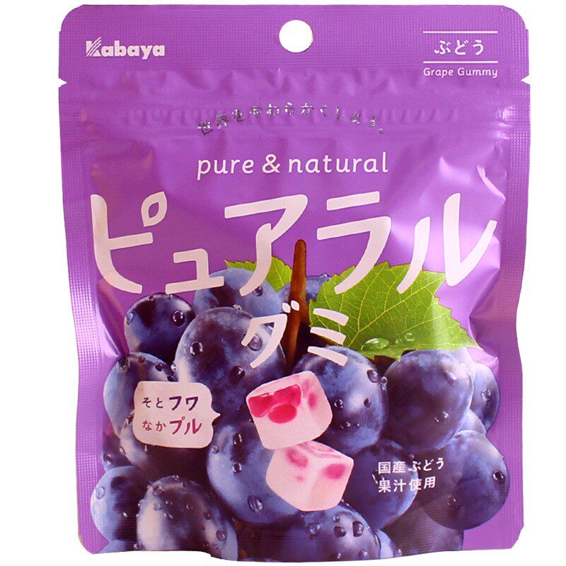 日本kabaya卡巴也果汁夹心软糖