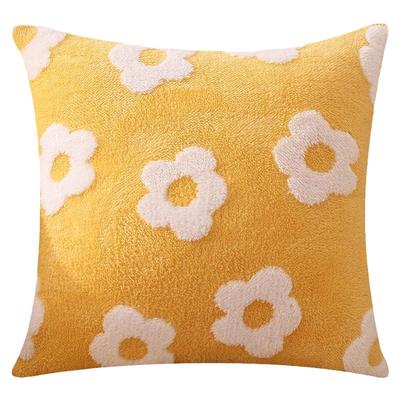 简约黄色卧室床头方形枕大号靠背