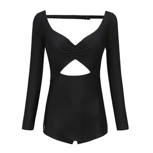 Offland Aprilpoolday EXCLUSIVE SOLID显瘦露背防晒连体长袖泳衣