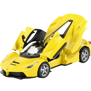 1:32法拉利拉法超跑车模型仿真合金回力车儿童金属玩具车礼物摆件