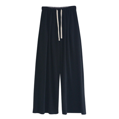 徐大脸吖定制 加厚垂感卫裤秋冬直筒休闲长裤子遛弯空气阔腿裤女