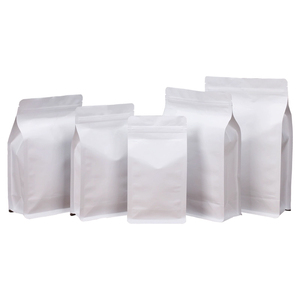 牛皮纸袋自封袋透明八边封自立袋磨砂食品包装袋干果茶叶密封口袋