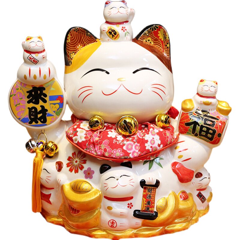 招财猫摆件礼品前台客厅收银台
