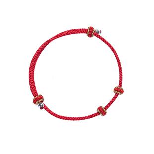 手绳半成品可穿珠diy手工编织吊坠黄金转运珠男女红绳手链绳饰品