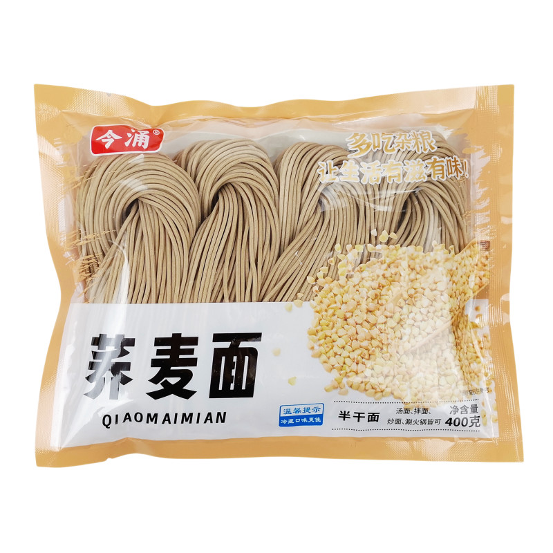 今涌低脂荞麦面400gx6袋半干湿面