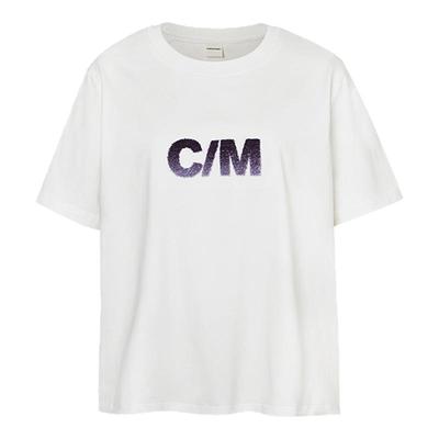 CountryMoment渐变牙刷绣T恤