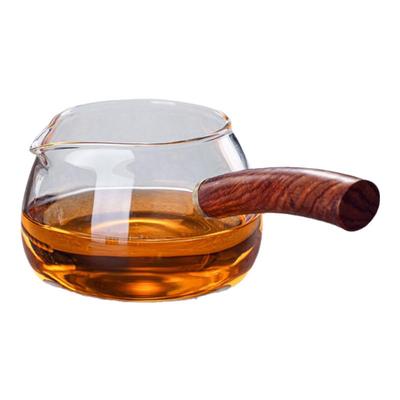 月牙侧把玻璃公道杯茶海公杯