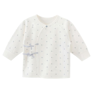 【呼呼棉】新生儿长袖绑带上衣春秋季婴儿宝宝纯棉无骨纯棉和尚服