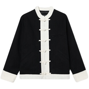 【清仓福利】摩登东方新中式手工重酵加软盘扣牛仔开衫外套3450