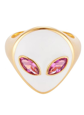 独特搞怪外星人戒指宋妍霏同款女